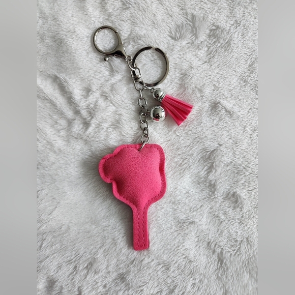 Pink and Gold Pickleball Keychain Accessory - Picture 4 of 4